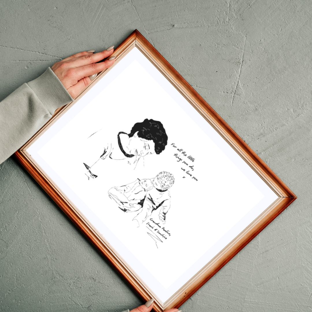 Personalised People Print – Custom Family, Friends & Special Moments Illustration