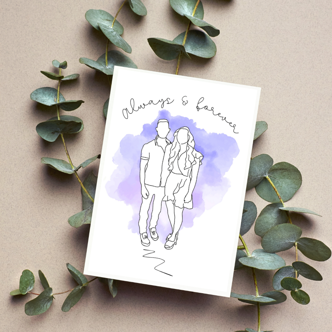 Personalised People Print – Custom Family, Friends & Special Moments Illustration