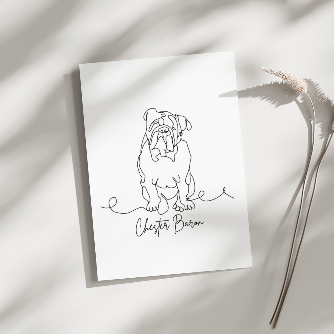 Personalised Pet Print – Custom Pet Portraits for Loved, Missed & New Companions