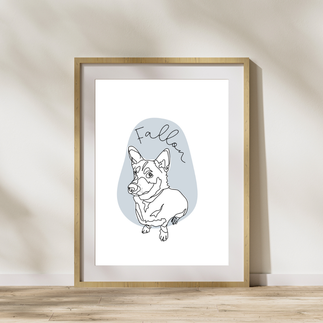Personalised Pet Print – Custom Pet Portraits for Loved, Missed & New Companions
