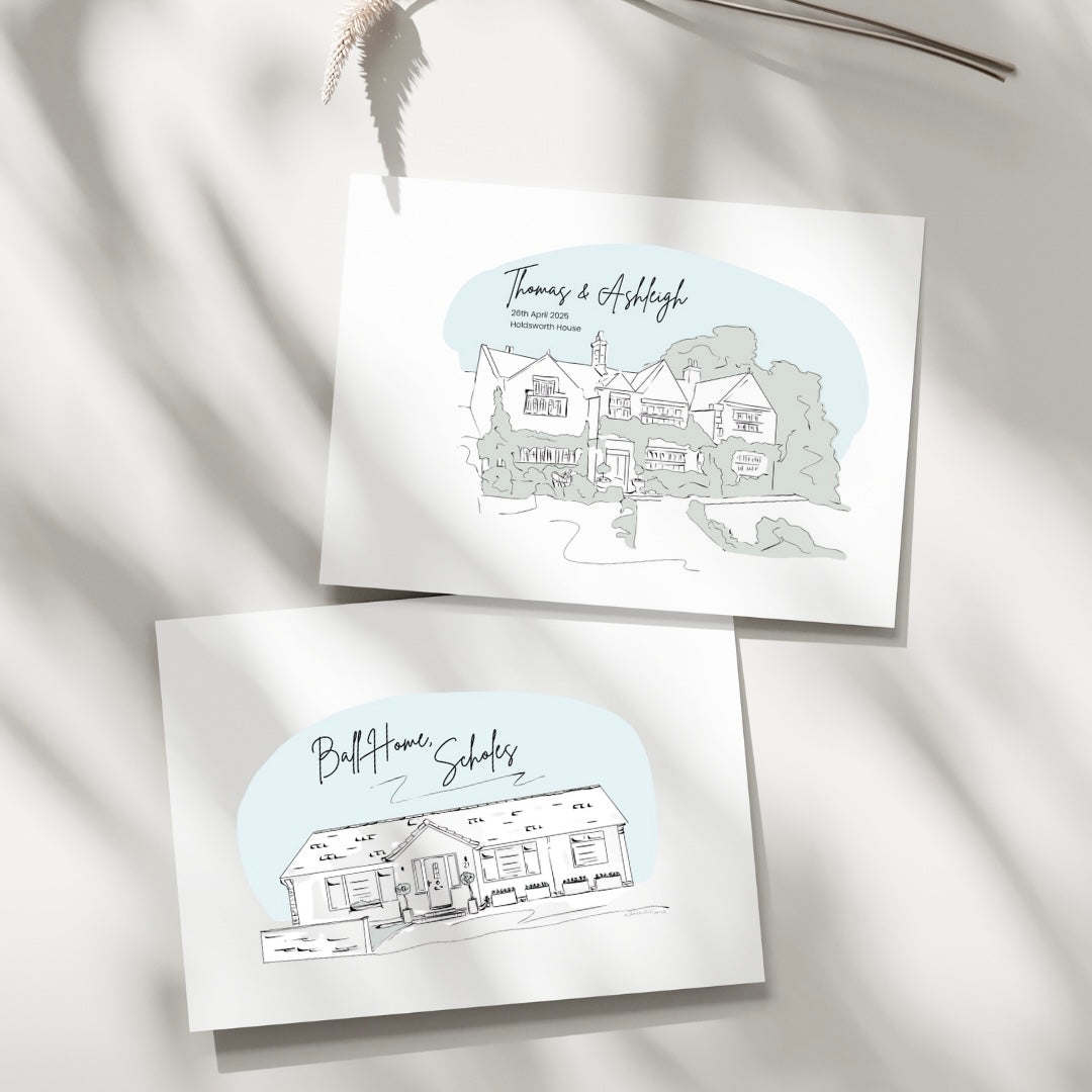 Personalised Place Print – Custom Illustration of Homes, Venues & Meaningful Locations