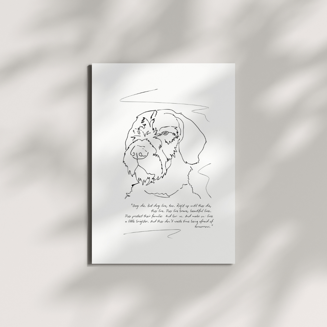 Personalised Pet Print – Custom Pet Portraits for Loved, Missed & New Companions