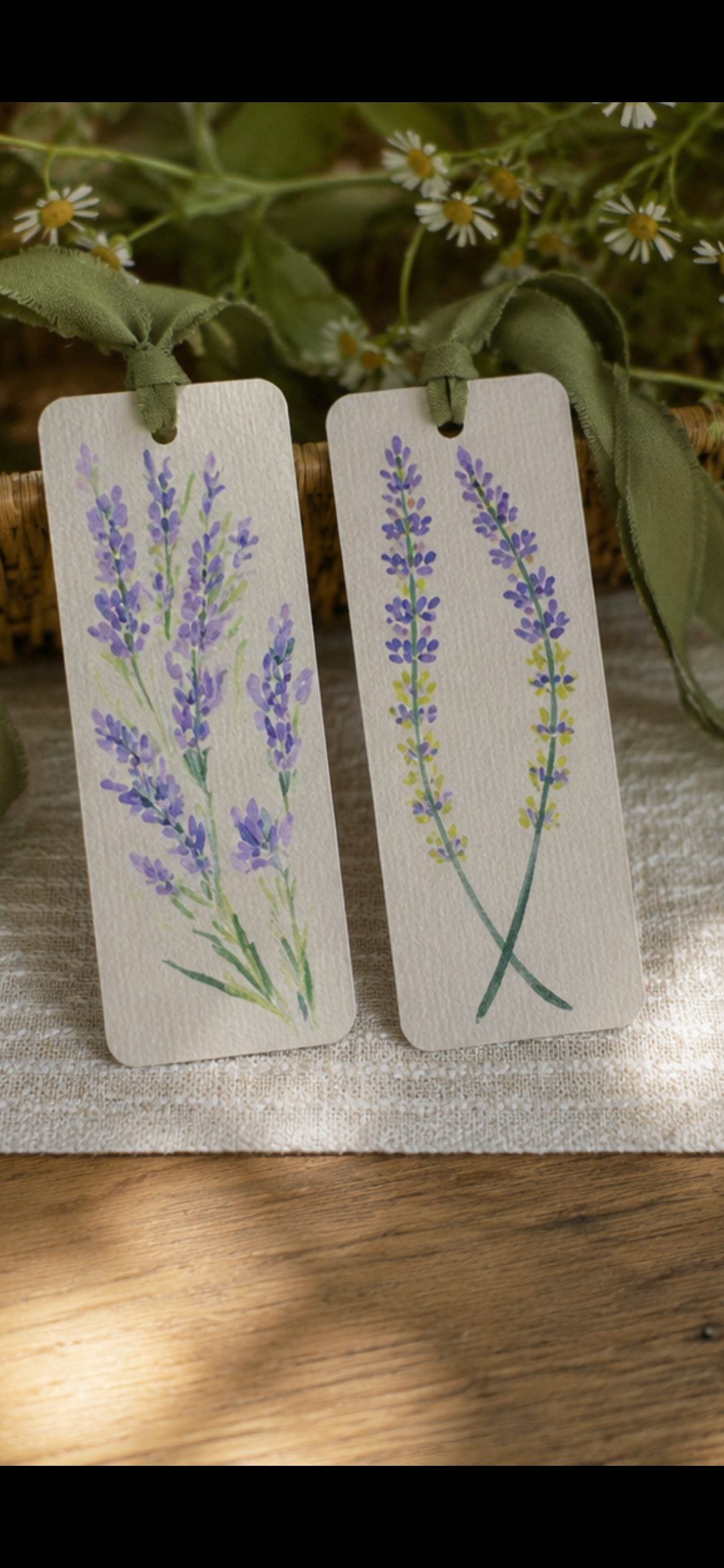 Hand-Painted Floral Bookmark | Watercolour Style | Original One of a Kind Gift for Book Lovers