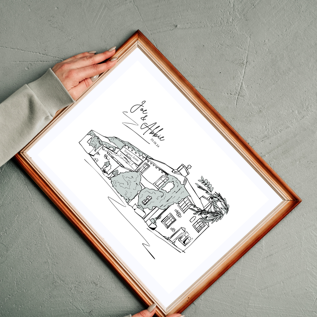 Personalised Place Print – Custom Illustration of Homes, Venues & Meaningful Locations