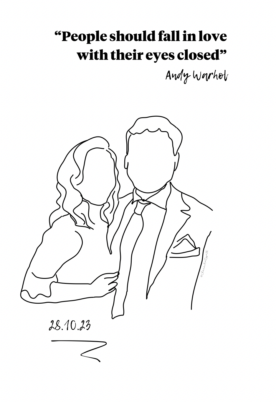 Wedding day illustrations