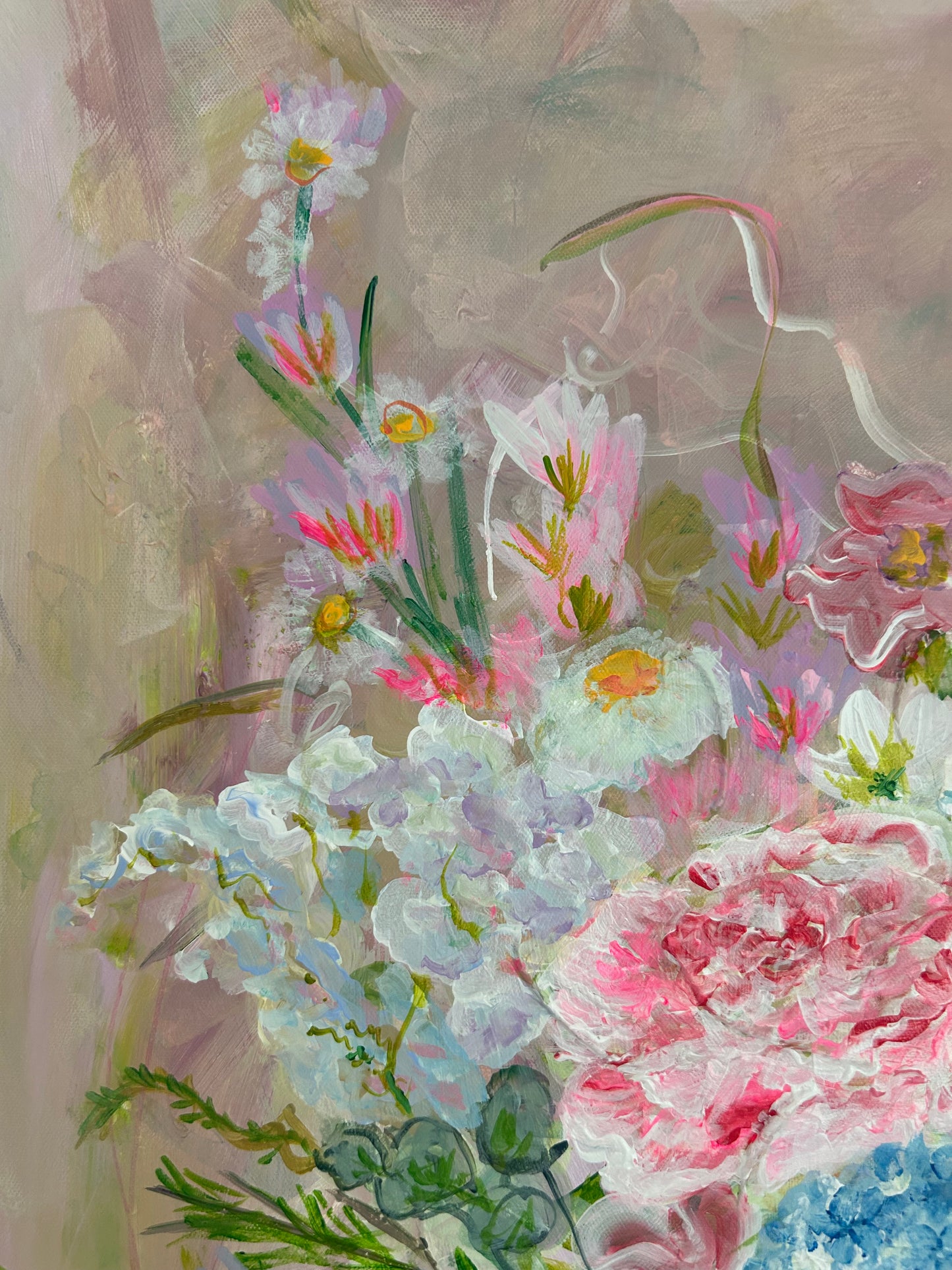 Keepsake wedding bouquet painting