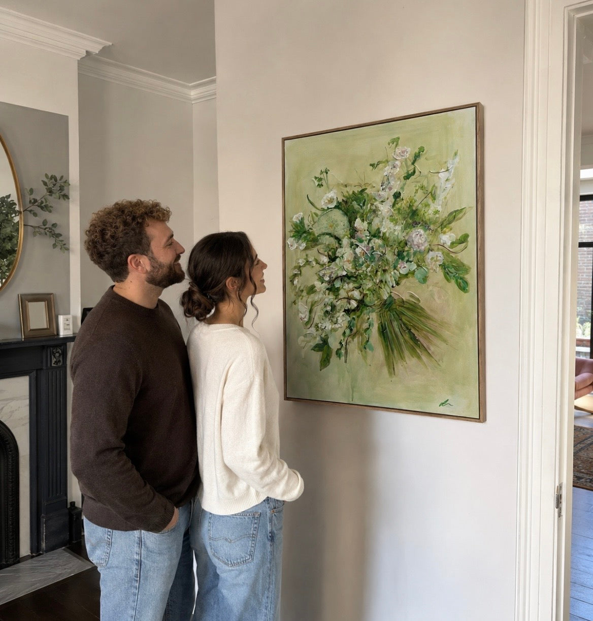 Keepsake wedding bouquet painting