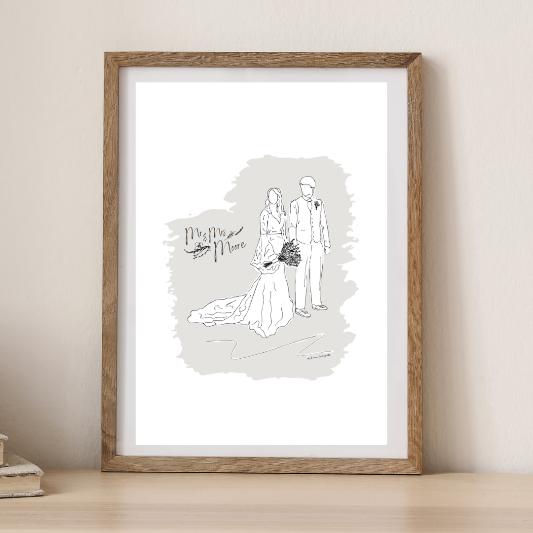 Personalised People Print – Custom Family, Friends & Special Moments Illustration