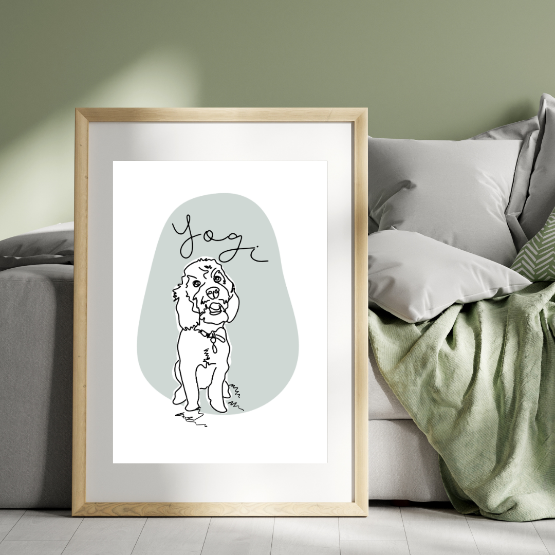 Personalised Pet Print – Custom Pet Portraits for Loved, Missed & New Companions