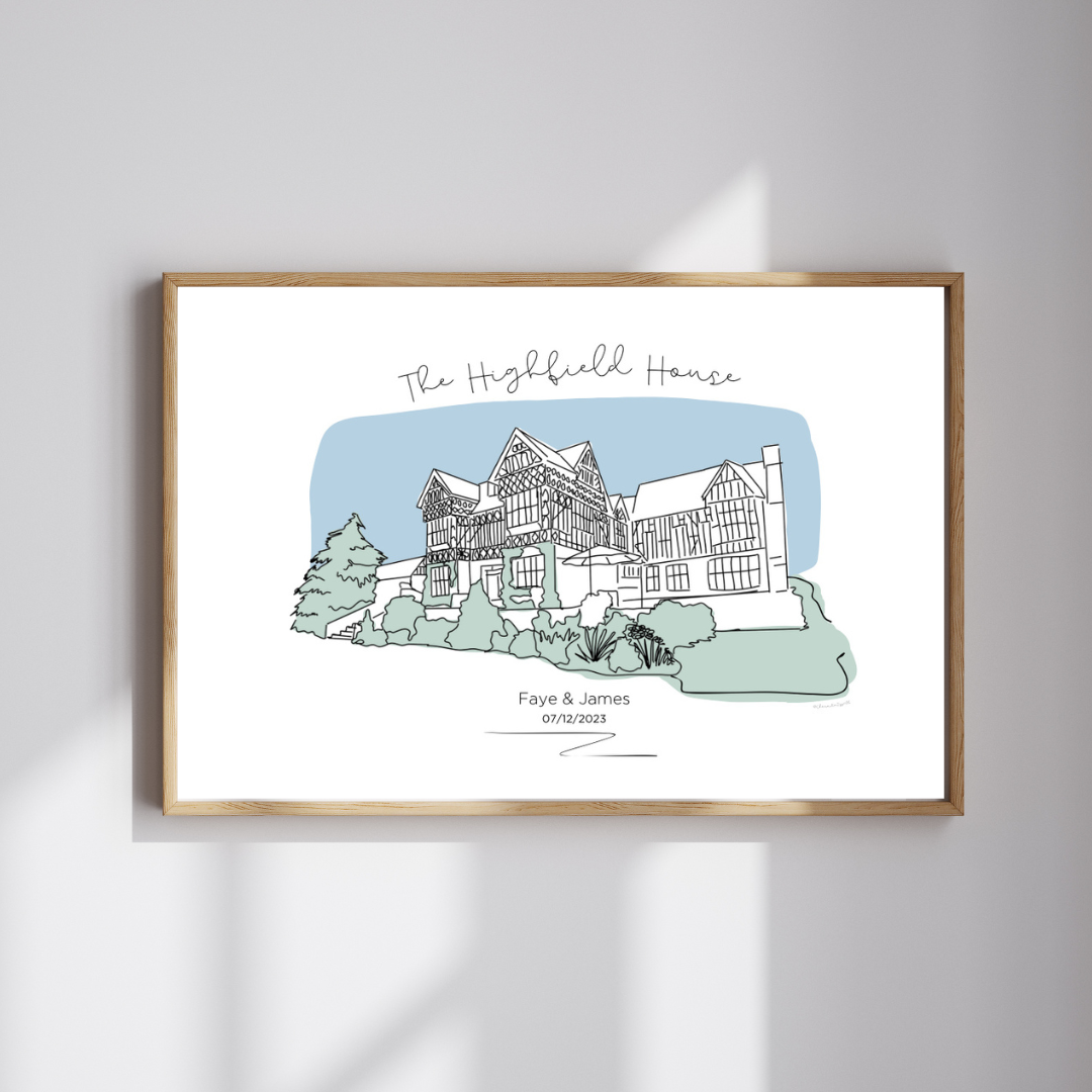 Personalised Place Print – Custom Illustration of Homes, Venues & Meaningful Locations