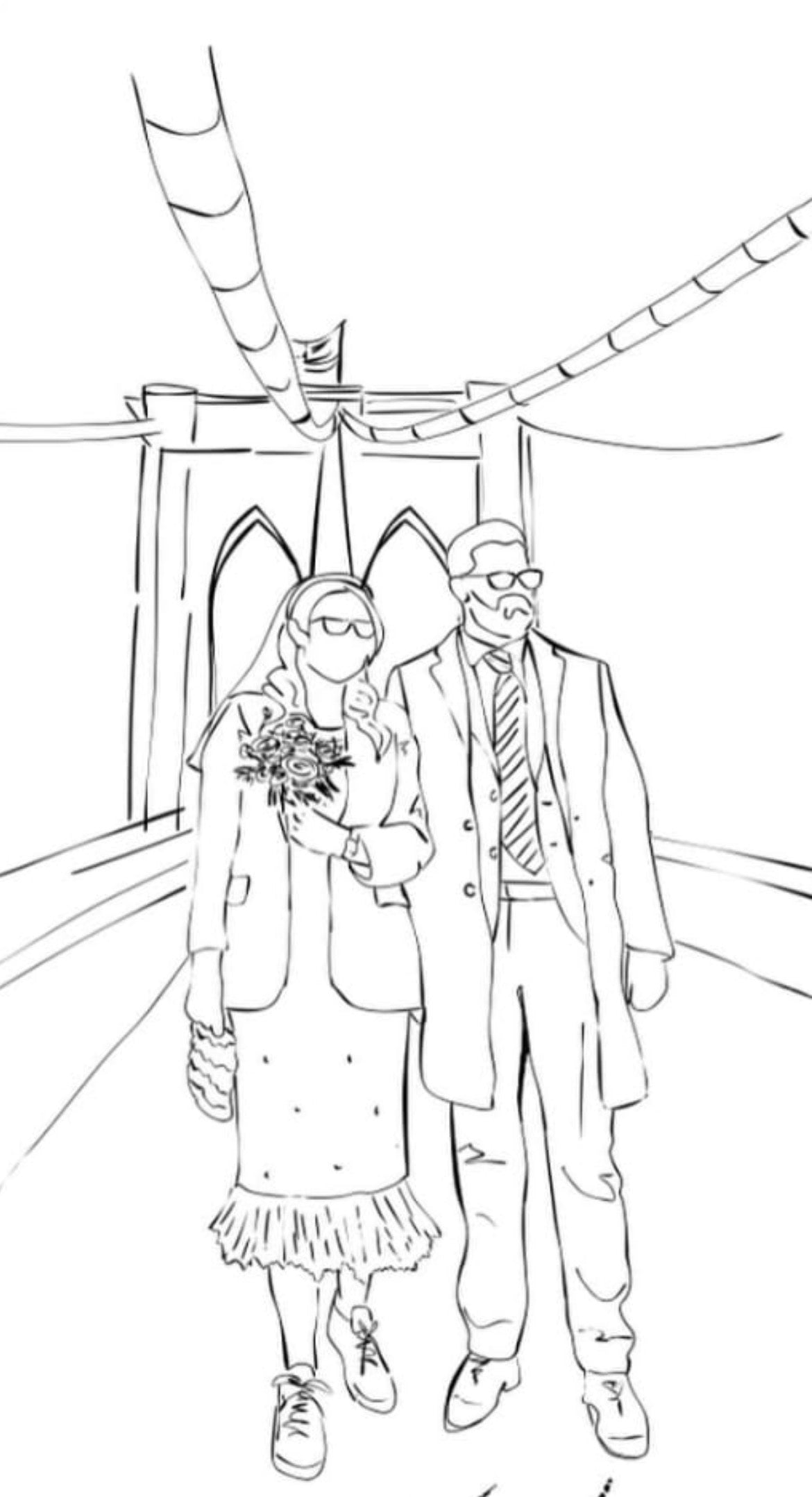 Wedding day illustrations