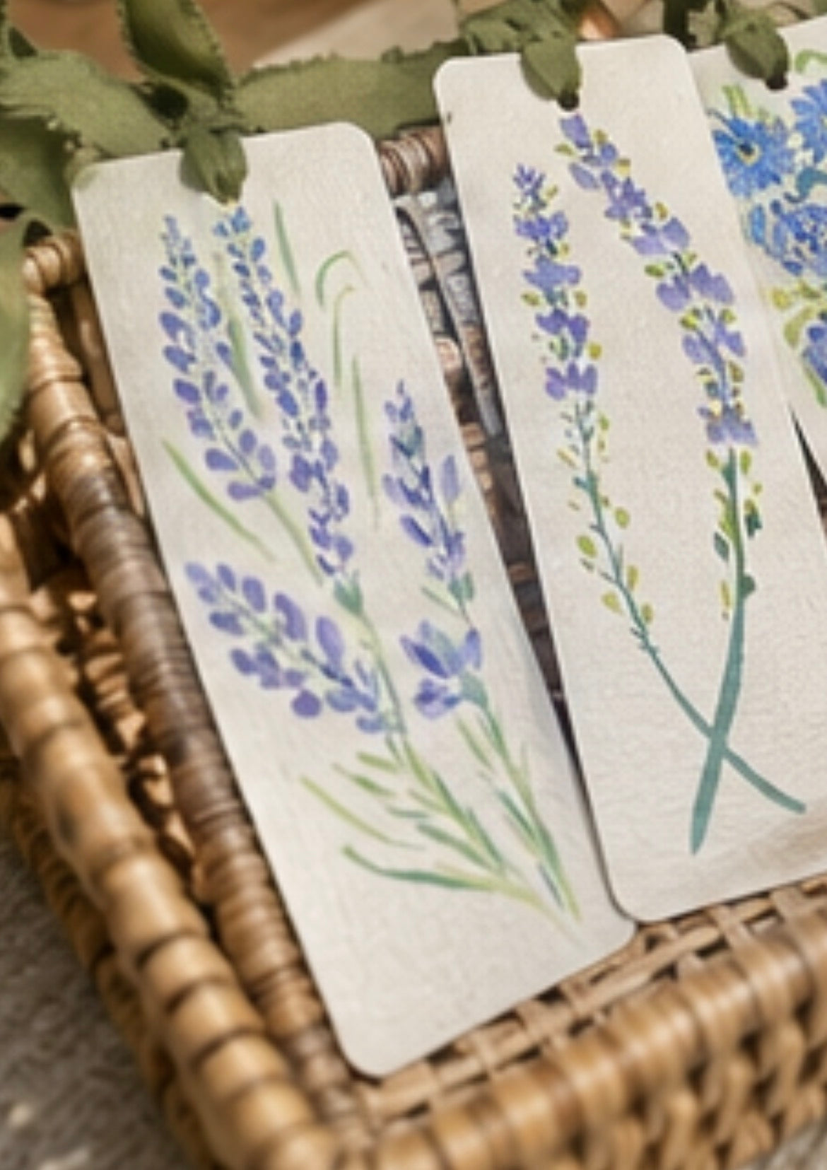Hand-Painted Floral Bookmark | Watercolour Style | Original One of a Kind Gift for Book Lovers