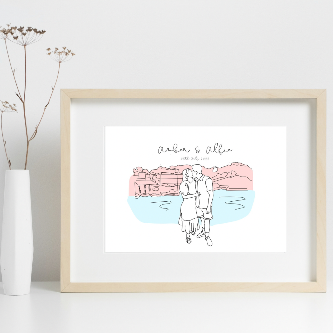 Personalised People Print – Custom Family, Friends & Special Moments Illustration