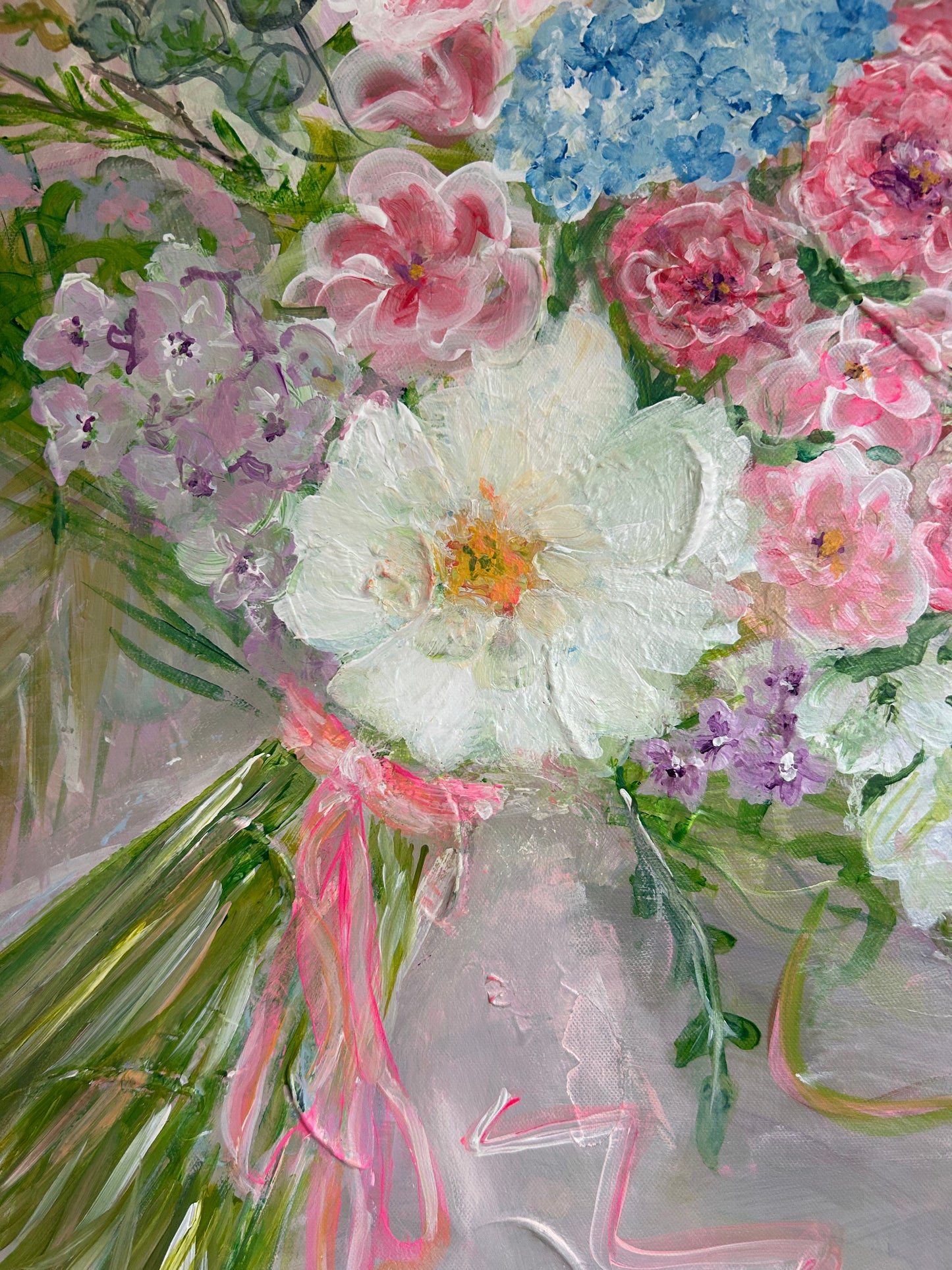 Keepsake wedding bouquet painting